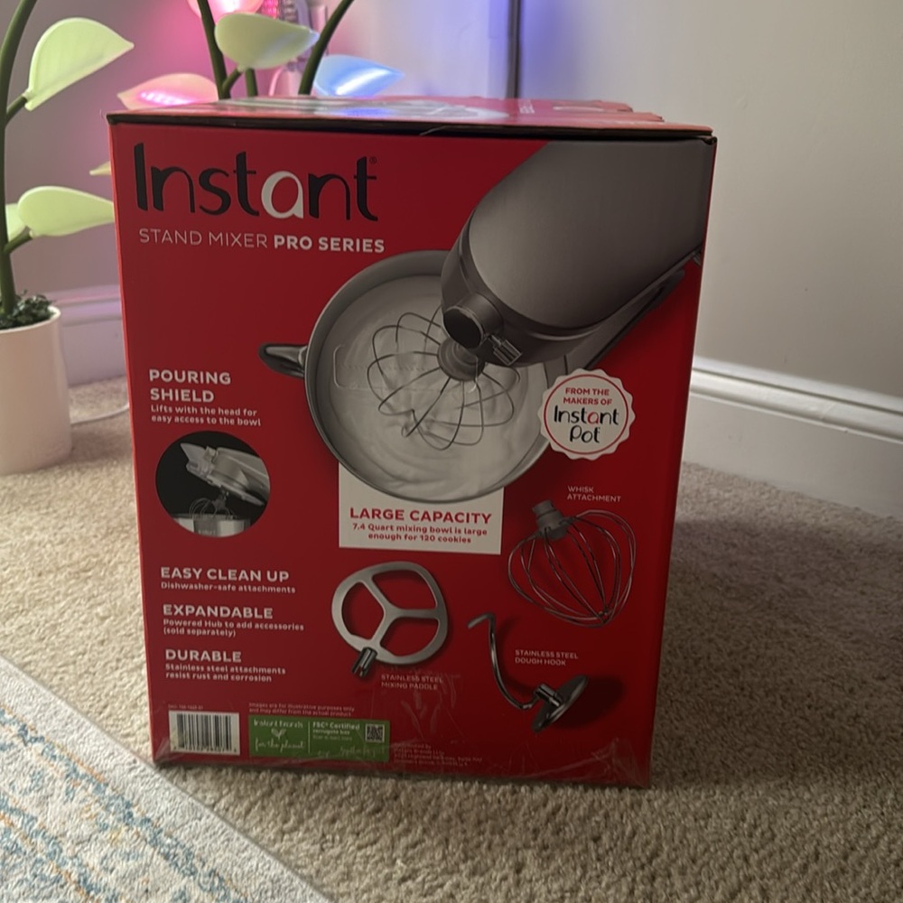 Instant ®️Stand Mixer Pro Series, Silver 600watts - Picture 2 of 4